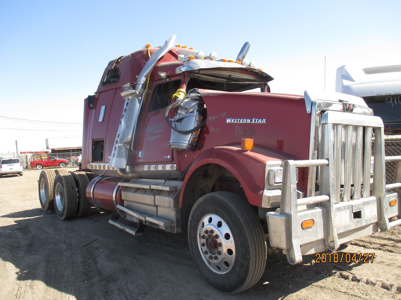 Salvage 2013 Western Star 4900 FA Truck Tractor For Parts Calgary